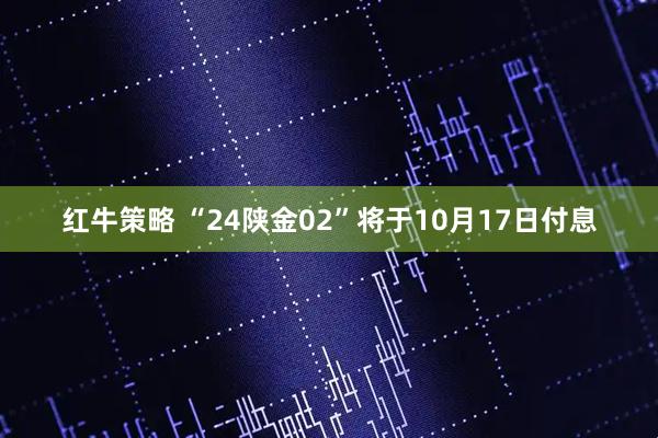 红牛策略 “24陕金02”将于10月17日付息