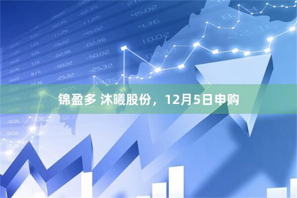 锦盈多 沐曦股份，12月5日申购
